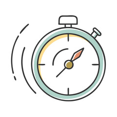 stopwatch with speed lines icon, stopwatch with speed lines vector illustration-simple illustration of stopwatch with speed lines, perfect for stopwatch with speed lines logos and icons