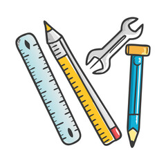 technical drawing tools icon, technical drawing tools vector illustration-simple illustration of technical drawing tools, perfect for technical drawing tools logos and icons