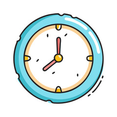 wall clock icon, wall clock vector illustration-simple illustration of wall clock, perfect for wall clock logos and icons
