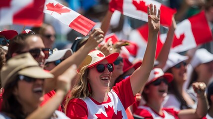 Fototapeta premium Togetherness on Canada Day