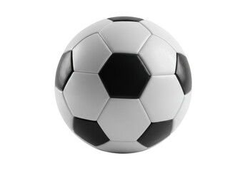 Obraz premium Isolated soccer ball with black and white patches