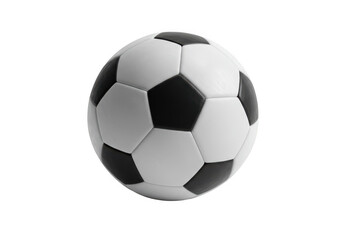 A black and white soccer ball
