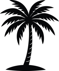 Obraz premium silhouette of palm tree