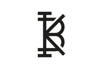 BK or KB logo design