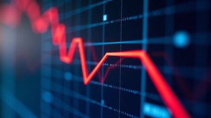 Stock Market Financial Downward Trend Chart