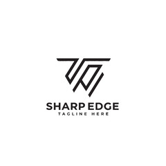 Sharp Edge Letter W Logo Design