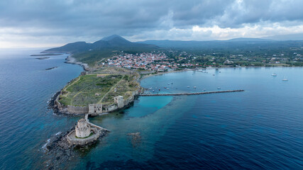 Methoni Castle in Messinia, Greece