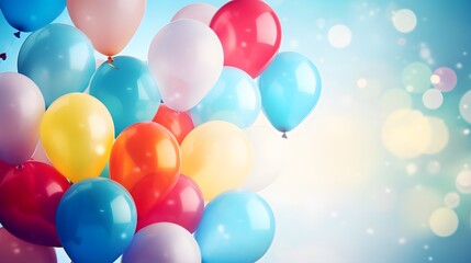 colorful balloons background