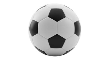 Fototapeta premium A soccer ball isolated against a transparent background