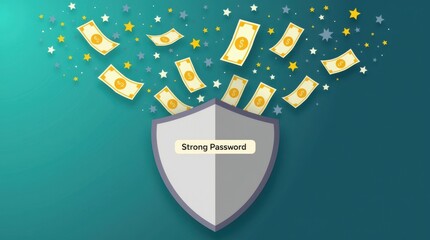 Obraz premium World password day strengthening digital security with strong passwords online environment graphic design awareness