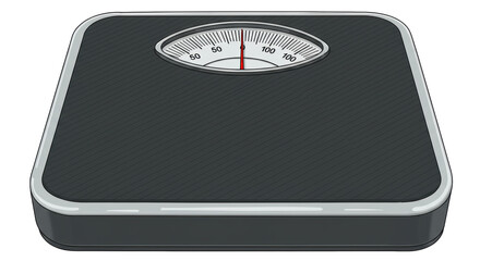 Isolated Bathroom Scale on White Background