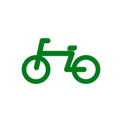 bicycle icon, simple flat style, illustration, logo sign symbol pictogram template, for ui or ux isolated on white for mobile app, editable