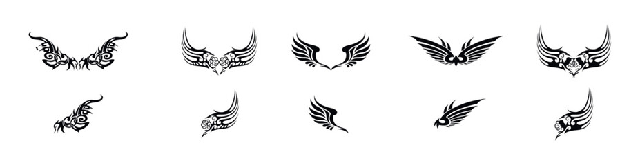 Obraz premium Graphic of tribal art abstract design ornament tattoo vector illustration.