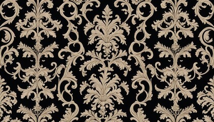 Fototapeta premium The image shows an ornate scrollwork pattern against a dark background.
