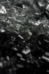 Synthetic white crystals resembling drugs – chemical substances, forensic science, and illegal drug production concept