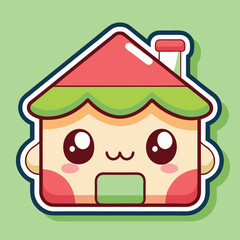 Cute cartoon house