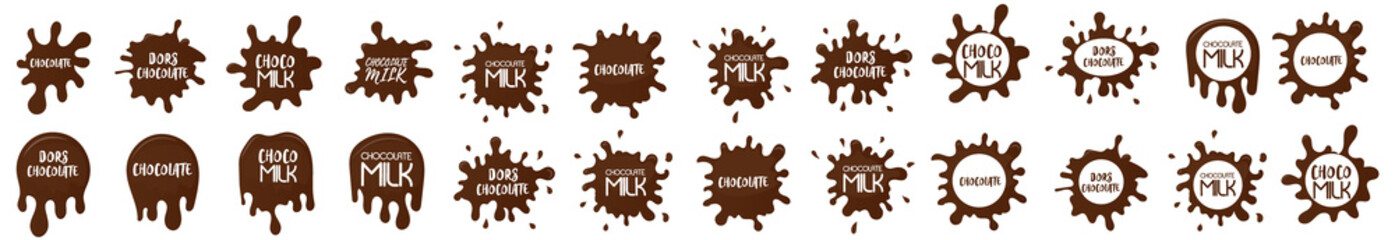 png chocolate drip banner candy melt delicious cocoa vector design sweet icing wave brown liquid form sugary frame blob food pouring stain isolated epicure splat sauce element seamless