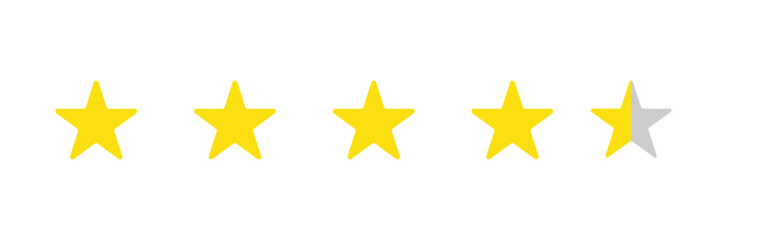 Five stars customer product rating review