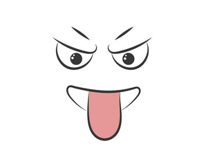 png symbol emotion feedback flat rating face cartoon character web client button smile icon angry happy satisfaction set survey mood opinion good concept black negative line colours vector