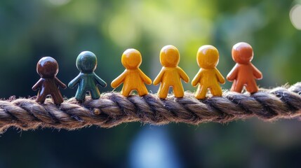 A creative representation of teamwork fostered through open communication and shared goals.