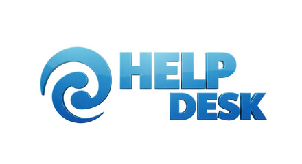Isolated Help Desk Logo