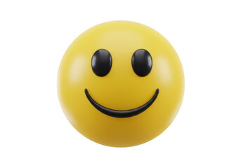 A yellow smiley face on a transparent background
