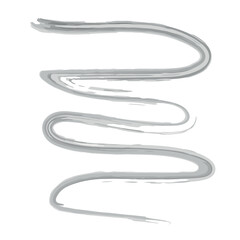 black watercolor pattern isolated on white background