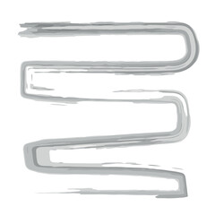 black watercolor pattern isolated on white background