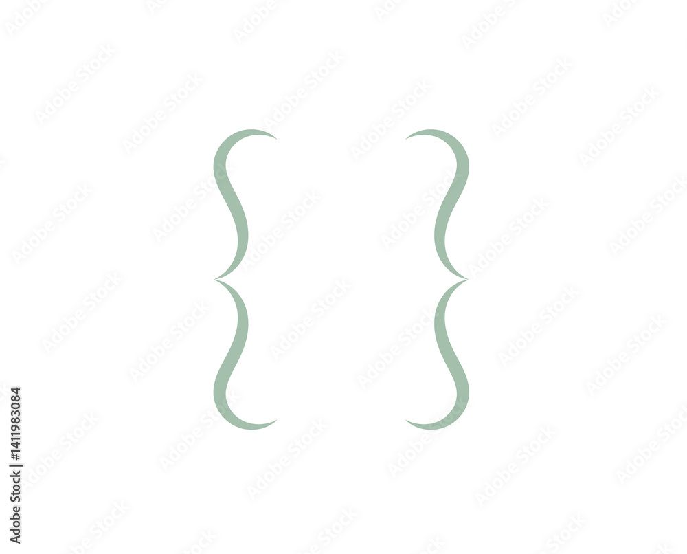 Poster png greeting message alphabet bracket curly vector ornament print flat design stylish background typ