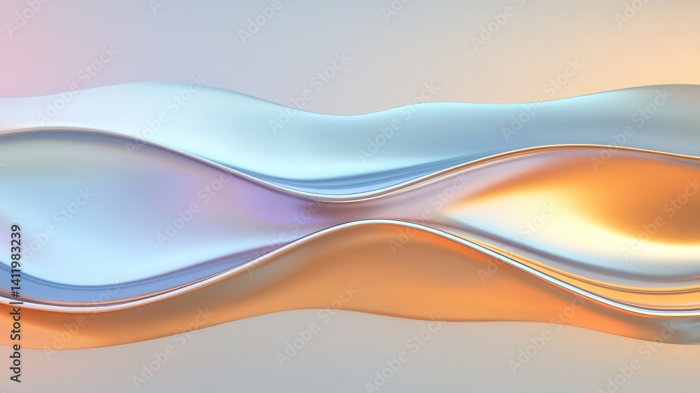 Poster smooth, subtle layers form an abstract background, elegant a soft and creating design undulating wit