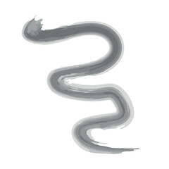 black watercolor pattern isolated on white background