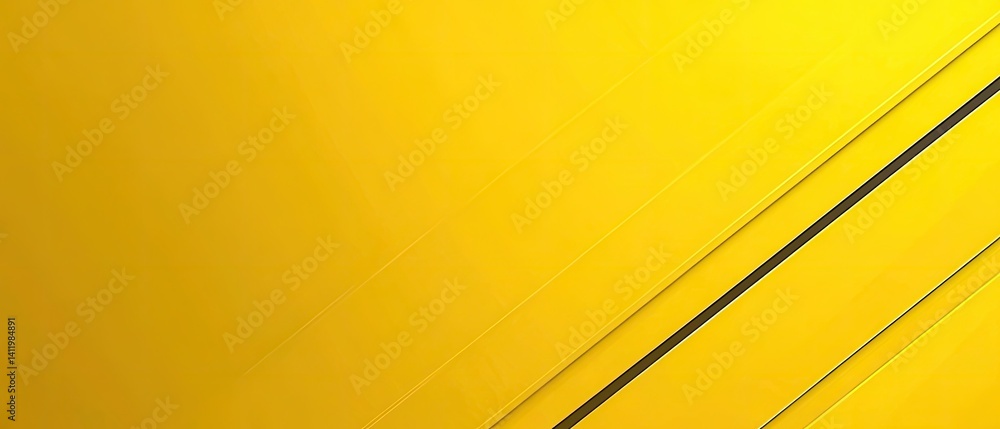 Aufkleber modern bright yellow geometric abstract background with diagonal lines pattern
