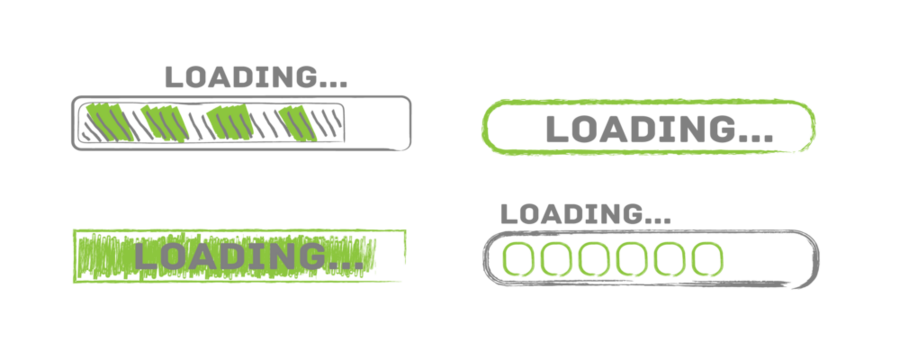 PNG interface symbol circle melody wait design computer element vector digital technology flat