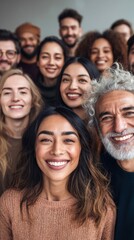 a diverse group of people share smiles, embodying unity and celebrating togetherness in harmony.