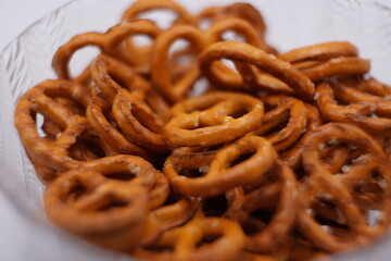 pretzels in a bowl