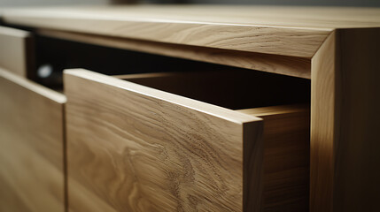 Carpenter assembling wooden furniture in workshop. Featuring craftsmanship and tools in action