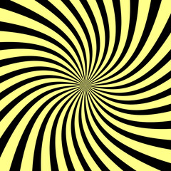 Vector background with yellow sun rays.