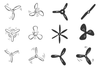 PNG propeller aircraft transportation vector equipment fan prop fly picture marine motor flat aviation ship technology icon engine industrial blade plane background screw