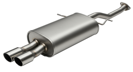 Isolated Car Muffler