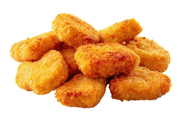 Crispy chicken nuggets close-up