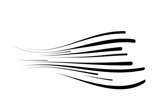PNG dynamic stream wave abstract speed geometry lineal trail acceleration vector perspective motion point array white effect radial pattern basic