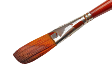 Vibrant-bristled brush with weathered metal, celebrating the beauty of creativity isolated on transparent background