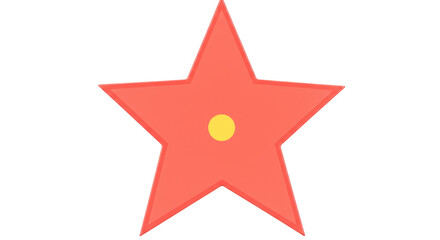 Isolated Red Star