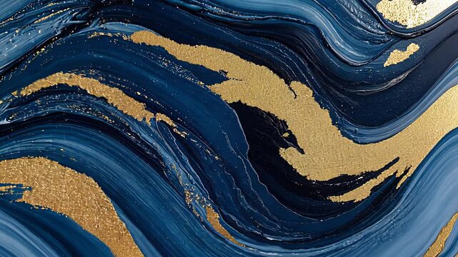 Stunning blue and gold marble background with intricate patterns, perfect for artistic and design projects.