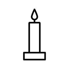 candle icon vector Candles flaming flat icons.