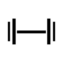 barbell icon vector simple Isolated dumbbell icon, Gym equipment