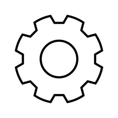 setting icon vector simple For website marketing design, logo, app, template, ui, etc. Vector illustration.