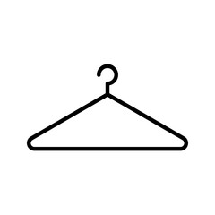 hanger icon vector simple black line