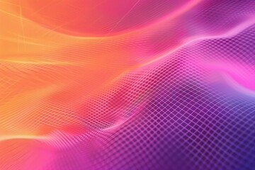 Obraz premium 3D abstract mesh fabric with pink and blue waves. Textured and fluid design. Background image of red and blue gradient color with flowing fabric pattern background. Liquid texture design. AIG51.