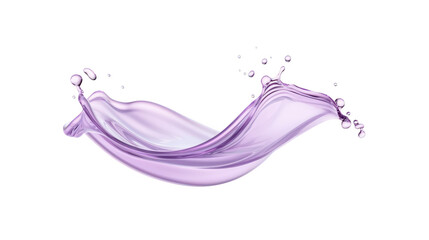 Dynamic purple liquid splash on a dark background, an abstract visual delight